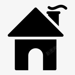 第一家家建筑物假日图标高清图片
