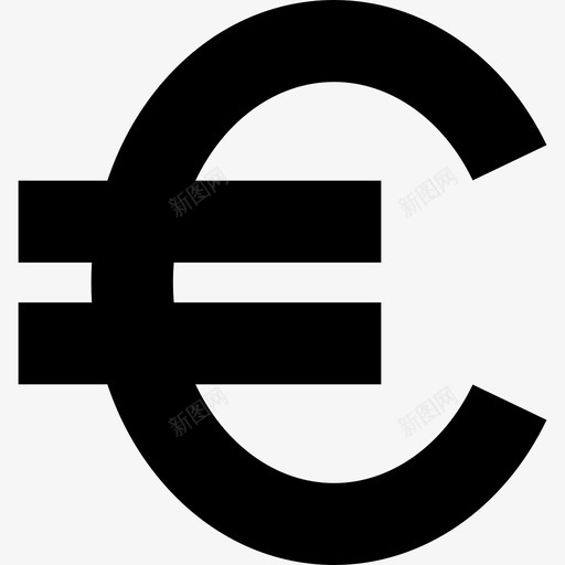 欧洲货币符号形状网络图形界面图标svg_新图网 https://ixintu.com 形状 欧洲货币符号 网络图形界面