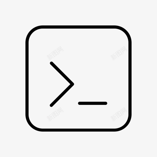 终端命令命令行图标svg_新图网 https://ixintu.com 命令 命令行 终端 软件
