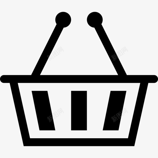 购物篮电子商务杂货店图标svg_新图网 https://ixintu.com 小 杂货店 电子商务 购物篮 超市