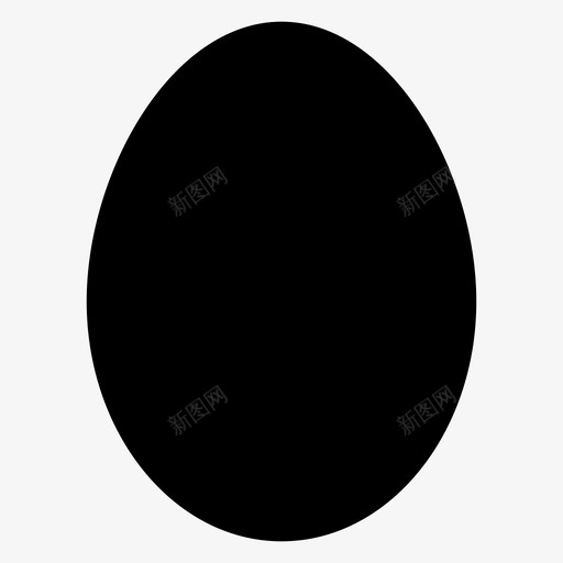 复活节煮熟鸡蛋图标svg_新图网 https://ixintu.com 复活节 复活节标志 煮熟 食物 鸡蛋