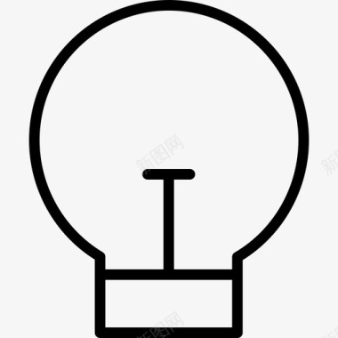 灯泡超级简单图标图标