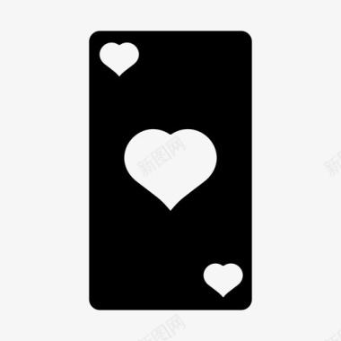 扑克牌卡片心图标图标