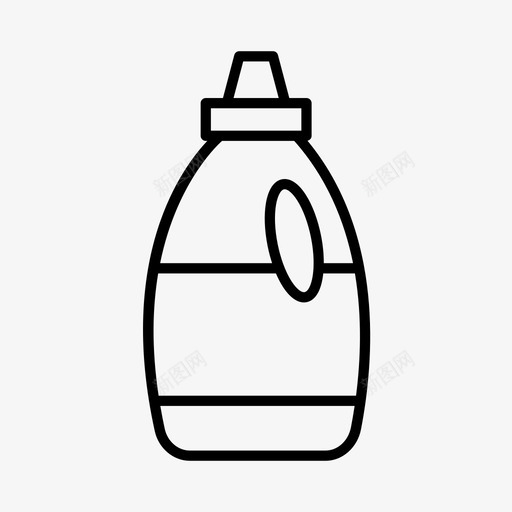 洗涤液瓶子清洁剂图标svg_新图网 https://ixintu.com 洗涤液 洗衣粉 清洁剂 瓶子