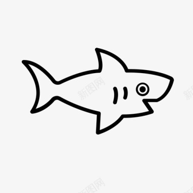 鲨鱼动物猎人图标图标