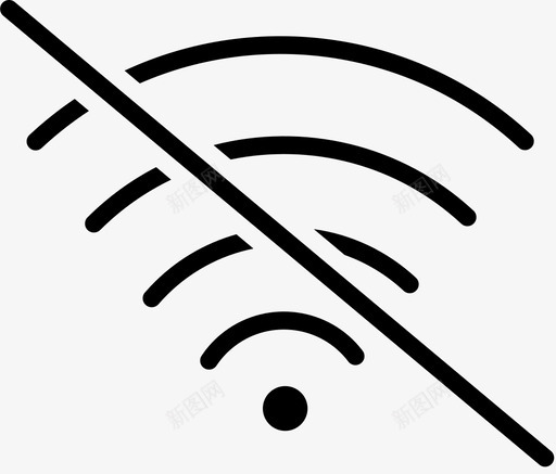 wifi互联网丢失图标svg_新图网 https://ixintu.com wifi 丢失 互联网 信号 无线 材料设计图标