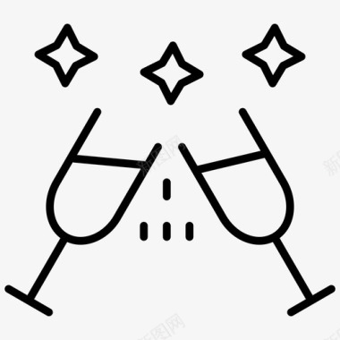 庆祝醉酒喝酒图标图标