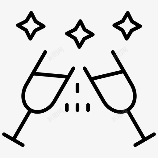 庆祝醉酒喝酒图标svg_新图网 https://ixintu.com 喝酒 庆祝 聚会 醉酒