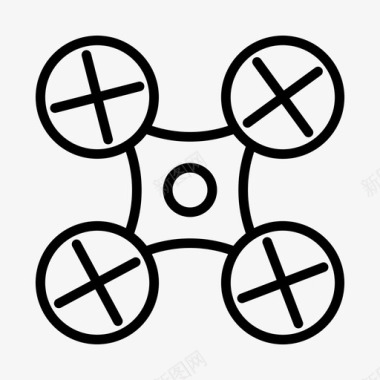 无人机飞行导航图标图标