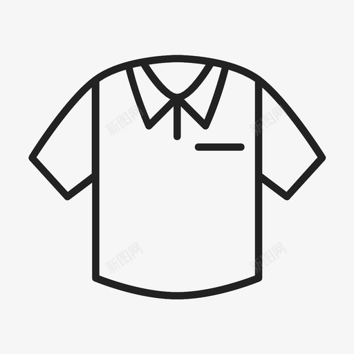 高尔夫制服马球运动图标svg_新图网 https://ixintu.com T恤 运动 马球 高尔夫制服