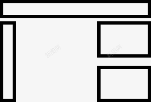 书桌家具办公室图标图标