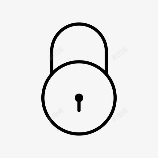 锁钥匙万能钥匙图标svg_新图网 https://ixintu.com 万能钥匙 保安 挂锁 钥匙 锁