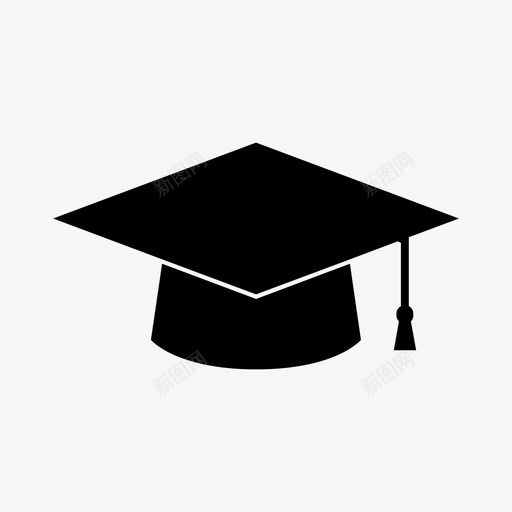 毕业帽学习鞋帽图标svg_新图网 https://ixintu.com 大学 学习 学校 毕业帽 鞋帽