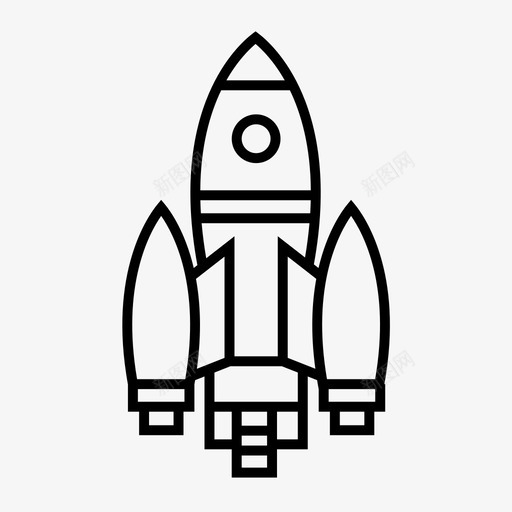 火箭导弹科学家图标svg_新图网 https://ixintu.com 太空图标 导弹 火箭 科学家 起飞 飞船