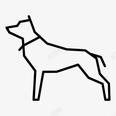狗自负的动物图标图标
