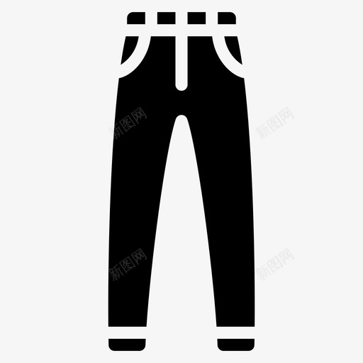 牛仔裤服装男式图标svg_新图网 https://ixintu.com 服装 牛仔裤 男式 男式服装纯色 裤子
