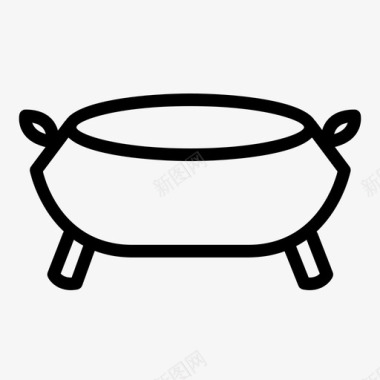 印度菜碗印度菜图标图标