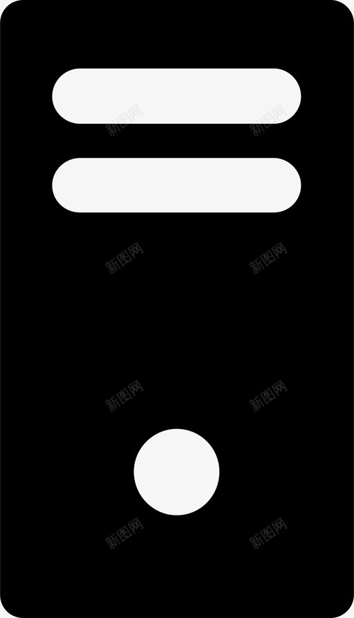 电脑塔电脑机箱显示器图标svg_新图网 https://ixintu.com 互联网 显示器 电子 电脑塔 电脑机箱
