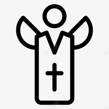 神父天主教基督教图标图标