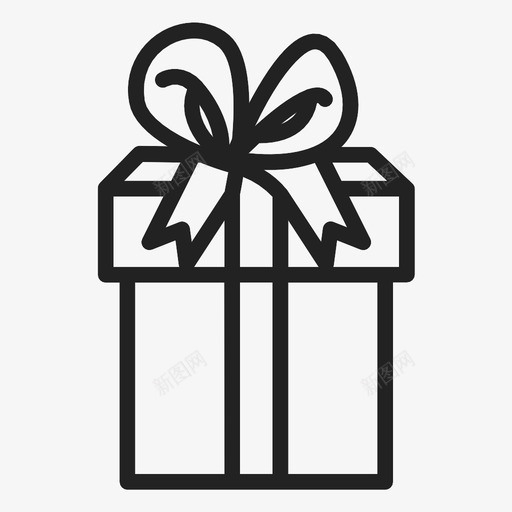 礼品包圣诞节新年图标svg_新图网 https://ixintu.com 圣诞老人 圣诞节 新年 礼品包