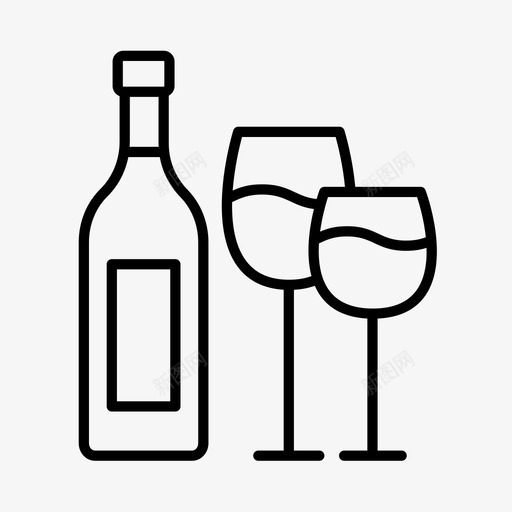 葡萄酒波尔多法国图标svg_新图网 https://ixintu.com 巴黎 法国 波尔多 葡萄酒 酒庄