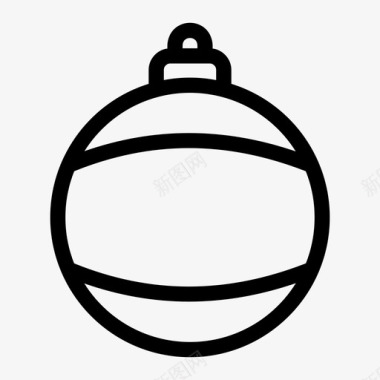 圣诞饰品圣诞球装饰品图标图标