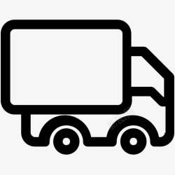 特殊车辆卡车交货装运图标高清图片