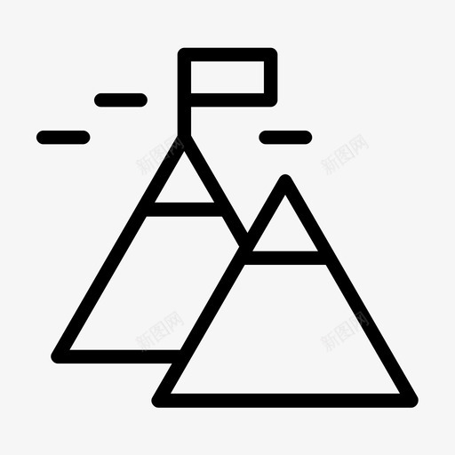 登山珠穆朗玛峰图标svg_新图网 https://ixintu.com 珠穆朗玛峰 登山