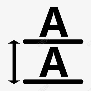 字体上下间距图标