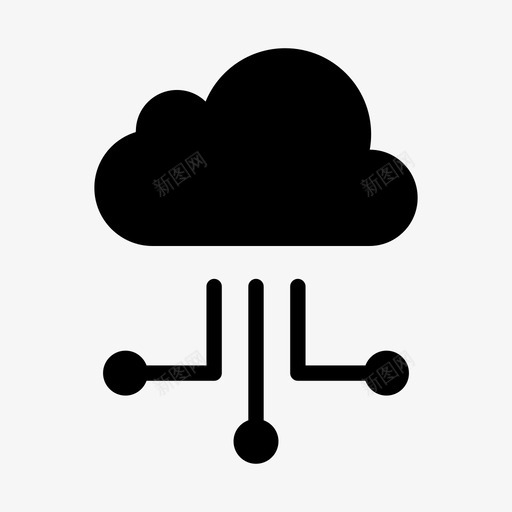 icloudicloud存储社交网络图标svg_新图网 https://ixintu.com icloud icloud存储 社交网络