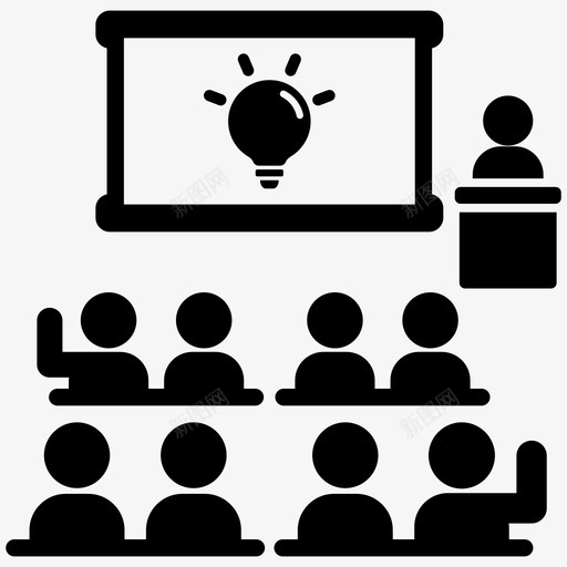 课堂辩论教育和学校图标svg_新图网 https://ixintu.com 教育和学校 课堂 辩论