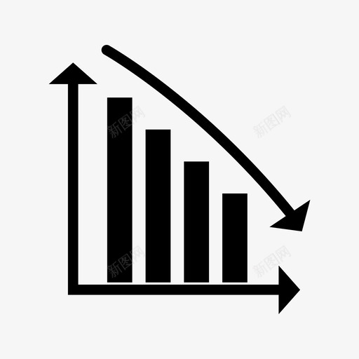 降序条形图降序图图标svg_新图网 https://ixintu.com 降序图 降序条形图