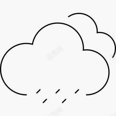 云雨预报季节图标图标