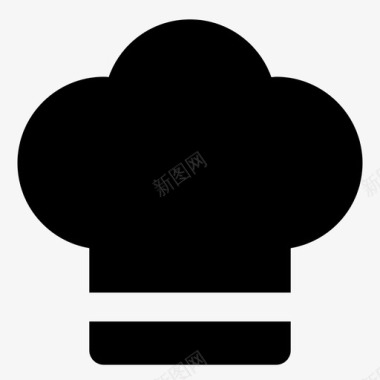 厨师厨师帽厨房帽图标图标