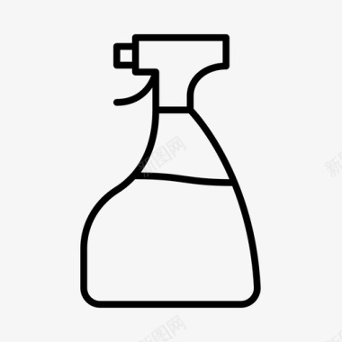 清洁产品瓶子卫生图标图标