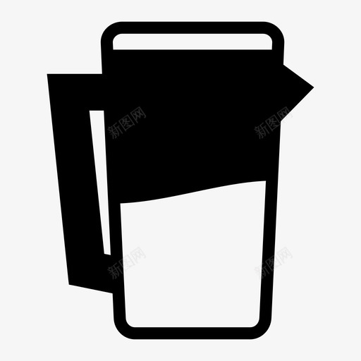水壶咖啡饮用水图标svg_新图网 https://ixintu.com 咖啡 水壶 茶 茶壶 饮用水
