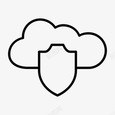 云安全数据保护图标图标