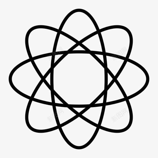 原子化学天才图标svg_新图网 https://ixintu.com 化学 原子 天才 理论 科学