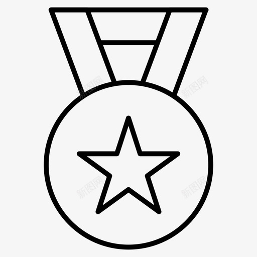 奖励成就银行图标svg_新图网 https://ixintu.com 奖励 奖品 奖章 成就 用户界面细线图标 银行