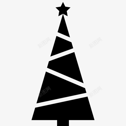 圣诞树假日冬天图标svg_新图网 https://ixintu.com 假日 冬天 圣诞树 圣诞节