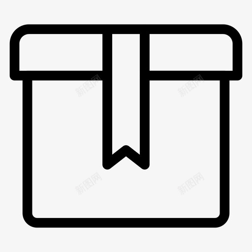 盒子庆祝递送图标svg_新图网 https://ixintu.com 包裹 庆祝 盒子 聚会庆祝线图标 递送