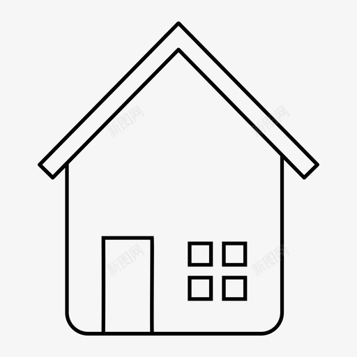 住家图标svg_新图网 https://ixintu.com 住家