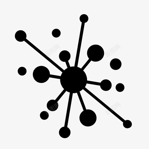 大数据图表关系图标svg_新图网 https://ixintu.com 关系 图表 大数据 科学 结构 网络
