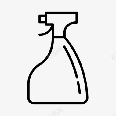 清洁瓶消毒剂卫生图标图标