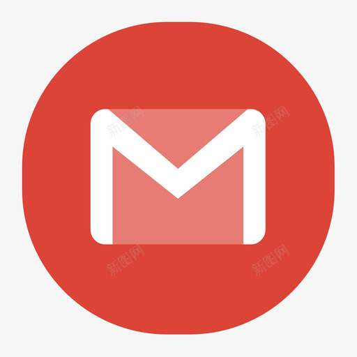 gmailsvg_新图网 https://ixintu.com gmail 填充 扁平 多色 简约 圆润