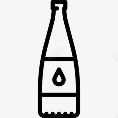 水瓶贴标签食品饮料图标图标
