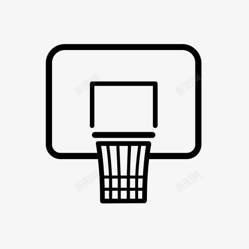篮球圈装备游戏图标svg_新图网 https://ixintu.com 体育图标 游戏 篮球圈 装备 运动