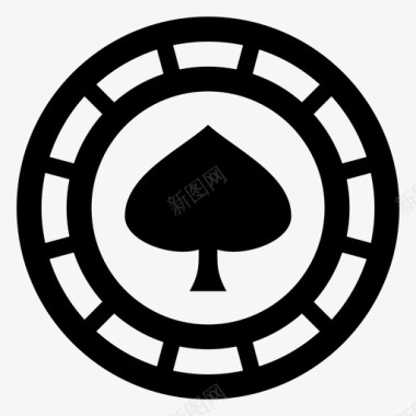 扑克筹码赌场游戏图标图标