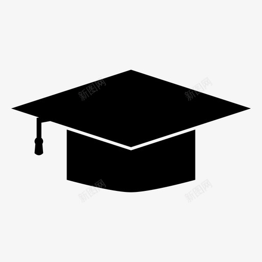 毕业帽学习鞋帽图标svg_新图网 https://ixintu.com 大学 学习 学校 毕业帽 鞋帽