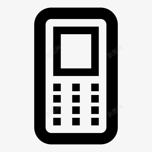 手机电话有用的图标svg_新图网 https://ixintu.com 手机 有用的图标 电子电器 电话